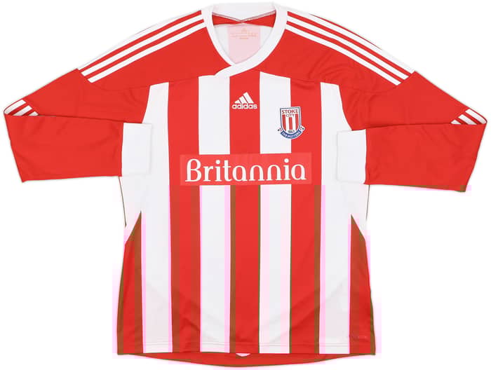 2011-12 Stoke City Home L/S Shirt Delap #24 - 9/10 - (L)