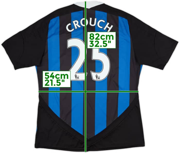 2011-12 Stoke City Away Shirt Crouch #25 - 8/10 - (XL)