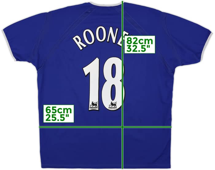 2003-04 Everton Home Shirt Rooney #18 - 7/10 - (XL)