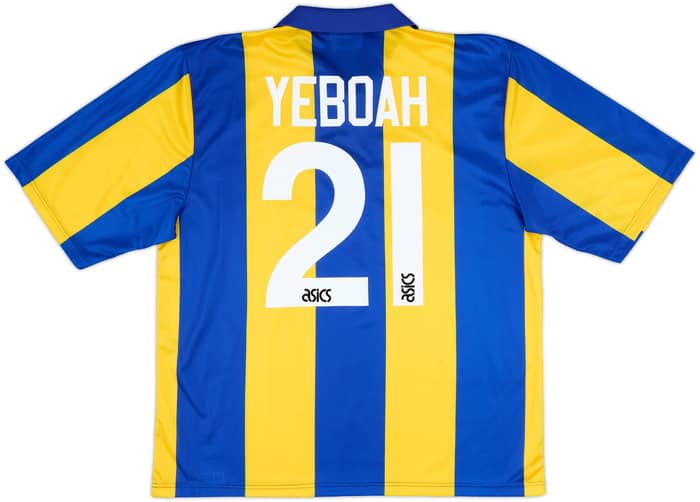 1993-95 Leeds United Away Shirt Yeboah #21 - 8/10 - (XL)