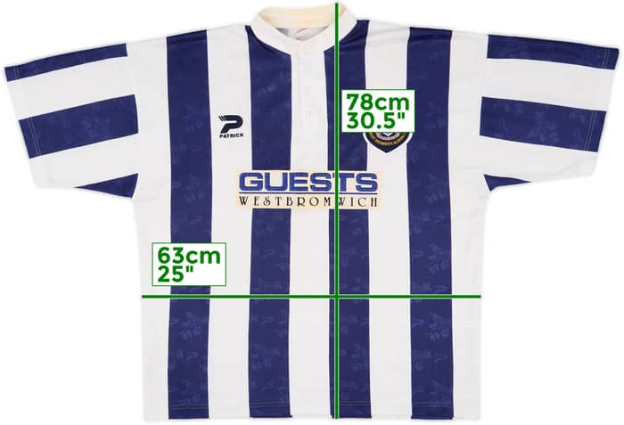 1996-97 West Brom Home Shirt - 8/10 - (XL)