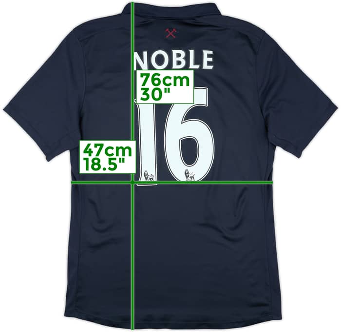 2016-17 West Ham "TIWFC" Third Shirt Noble #16 - 8/10 - (M)