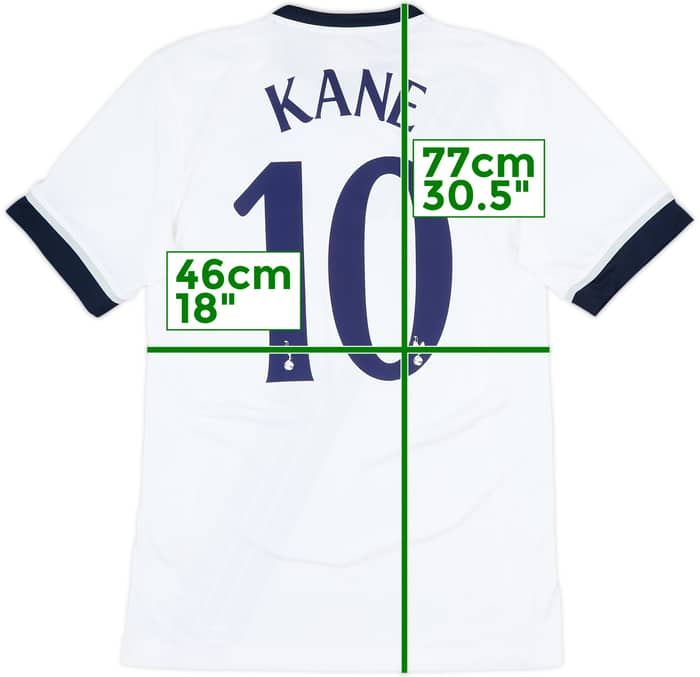 2015-16 Tottenham Home Shirt Kane #10 - 8/10 - (M)