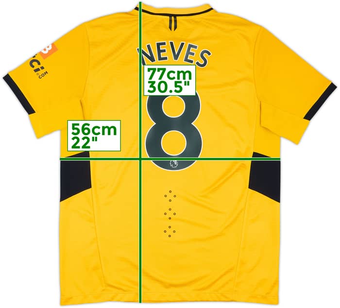 2021-22 Wolves Authentic Home Shirt Neves #8 - 7/10 - (XL)