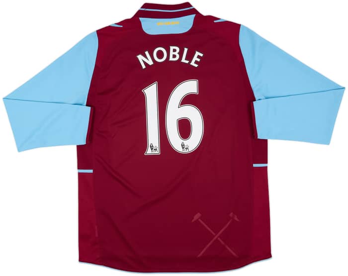 2012-13 West Ham Home L/S Shirt Noble #16 - 6/10 - (XL)