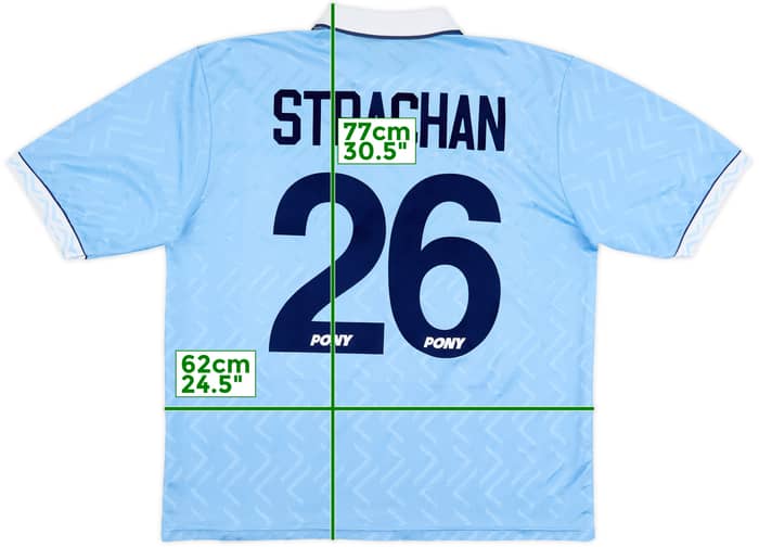 1994-96 Coventry Home Shirt Strachan #26 - 7/10 - (XL)