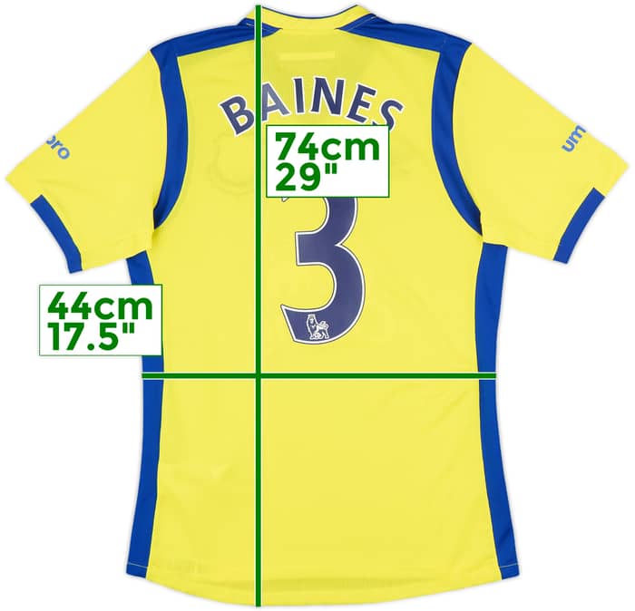 2016-17 Everton Third Shirt Baines #3 - 9/10 - (S)