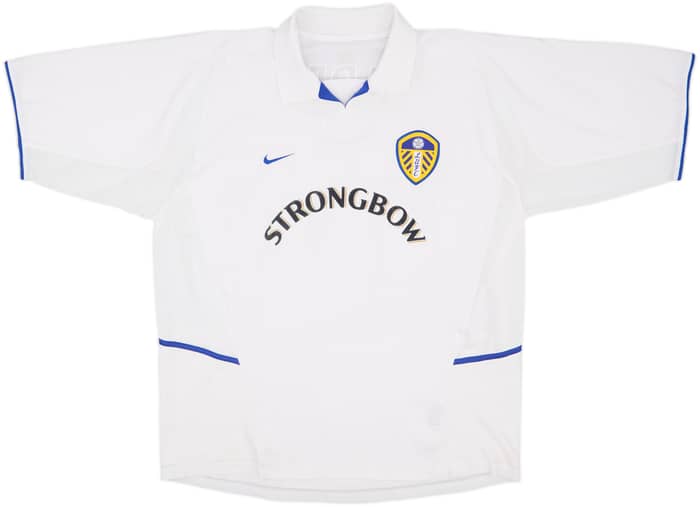 2002-03 Leeds United Home Shirt Radebe #5 - 8/10 - (XXL)