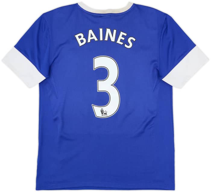 2012-13 Everton Home Shirt Baines #3 - 7/10 - (M)