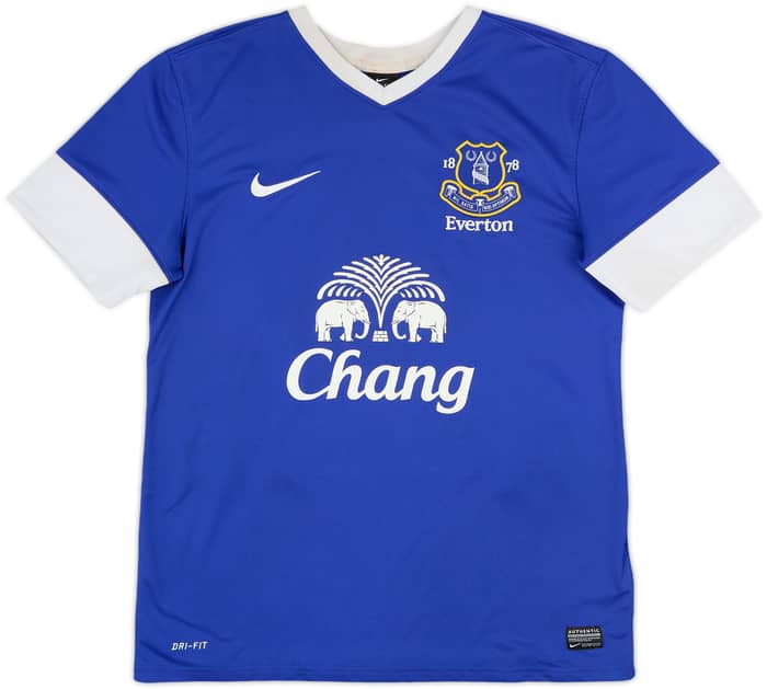 2012-13 Everton Home Shirt Baines #3 - 7/10 - (M)