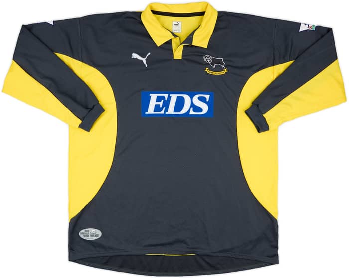 1999-00 Derby County Match Issue GK Shirt Poom #21