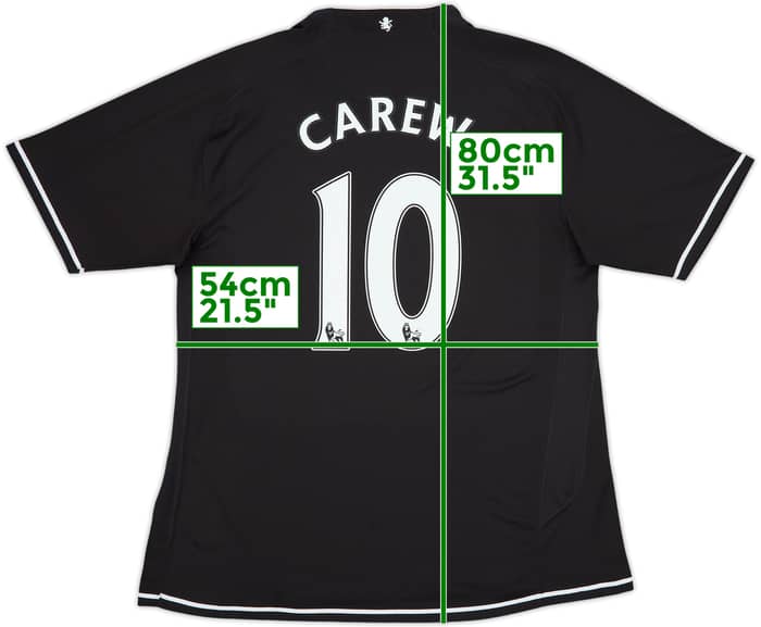 2007-08 Aston Villa Third Shirt Carew #10 - 9/10 - (XL)