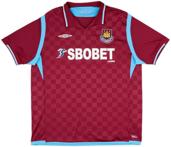 2009-10 West Ham Home Shirt Noble #16 - 9/10 - (XL)