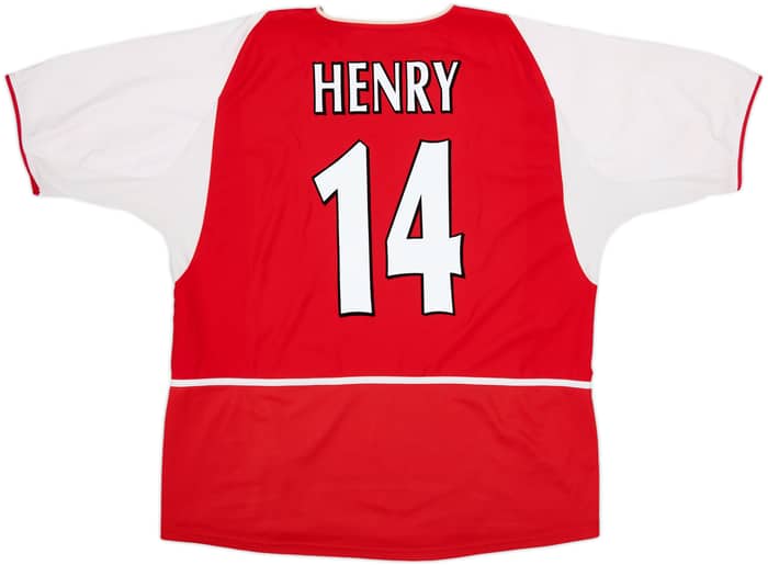 2002-04 Arsenal Home Shirt Henry #14 - 8/10 - (XL)