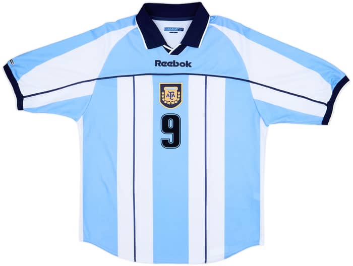 2000-01 Argentina Home Shirt Batistuta #9 - 8/10 - (S)