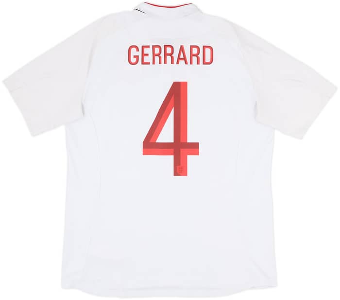 2012-13 England Home Shirt Gerrard #4 - 6/10 - (L)