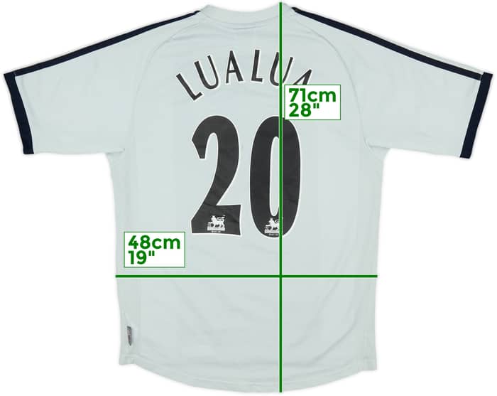 2002-03 Newcastle Away Shirt Lualua #20 - 4/10 - (S)
