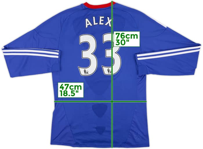 2010-11 Chelsea Home L/S Shirt Alex #33 - 8/10 - (M)