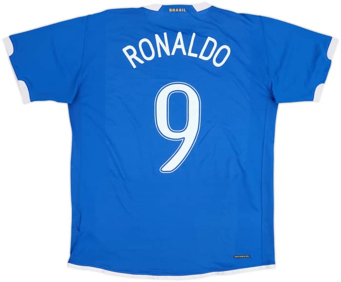 2006-07 Brazil Away Shirt Ronaldo #9 - 6/10 - (L)
