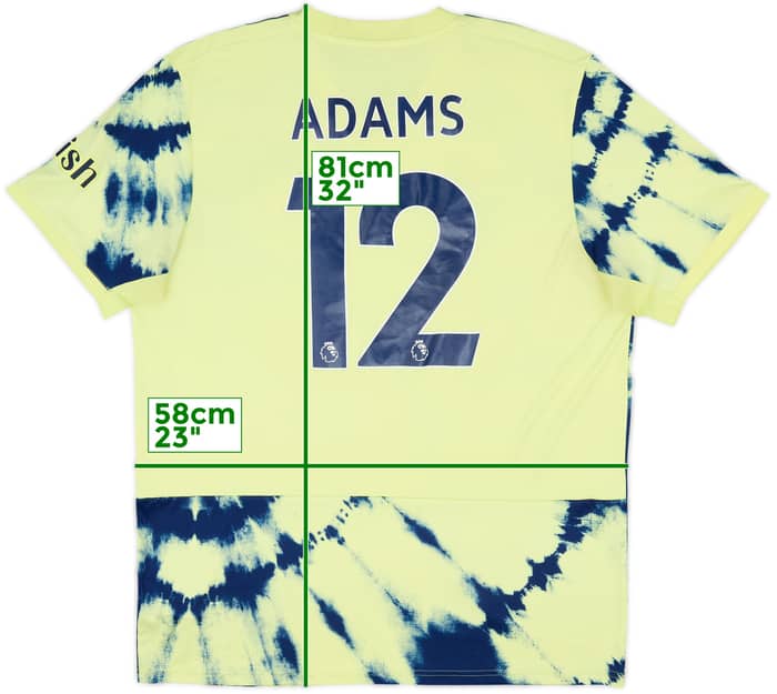 2022-23 Leeds Away Shirt Adams #12 - 9/10 - (XL)