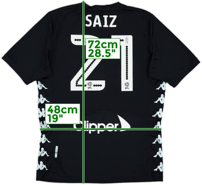 2017-18 Leeds United Away Shirt Saiz #14 - 7/10 - (M)