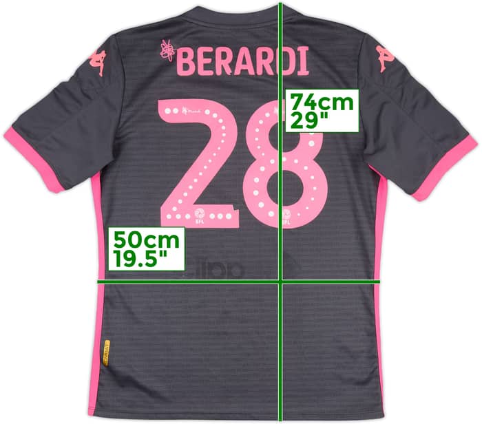 2019-20 Leeds United Away Shirt Berardi #28 - 5/10 - (L)