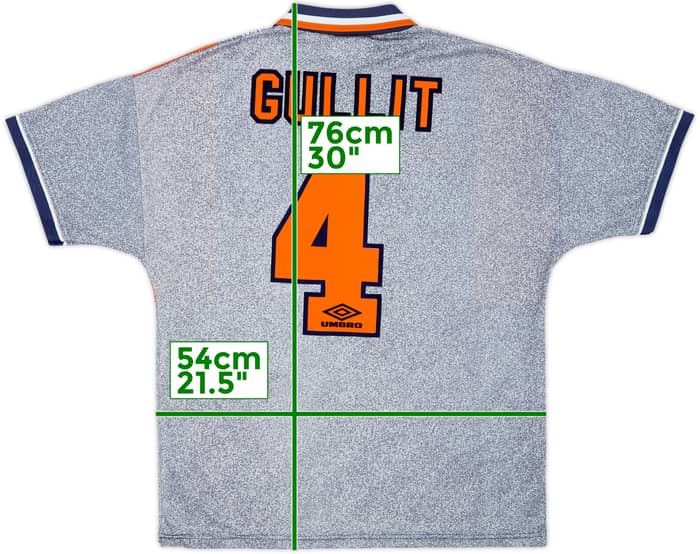1994-96 Chelsea Away Shirt Gullit #4 - 10/10 - (L)