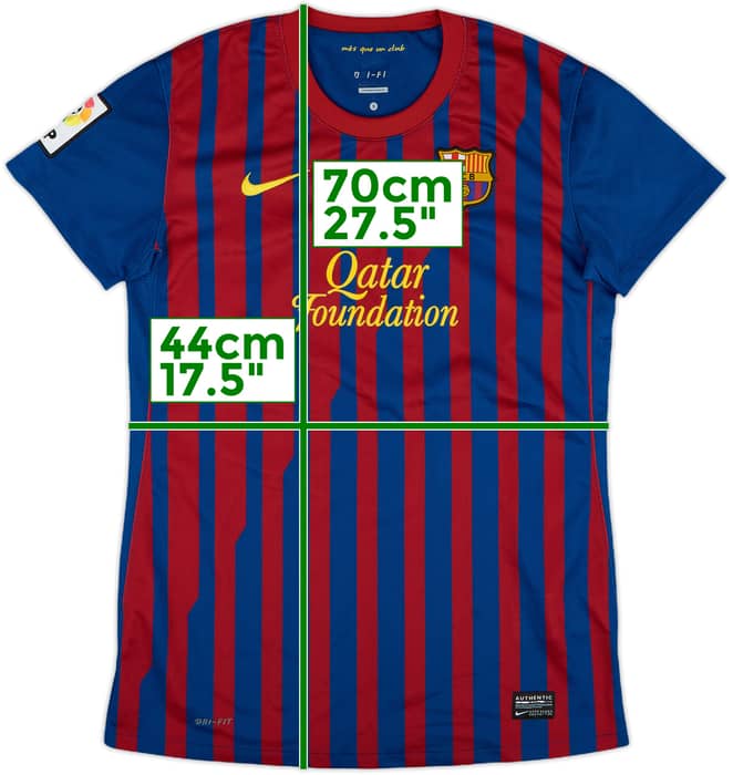 2011-12 Barcelona Home Shirt - 9/10 - (Women's S)