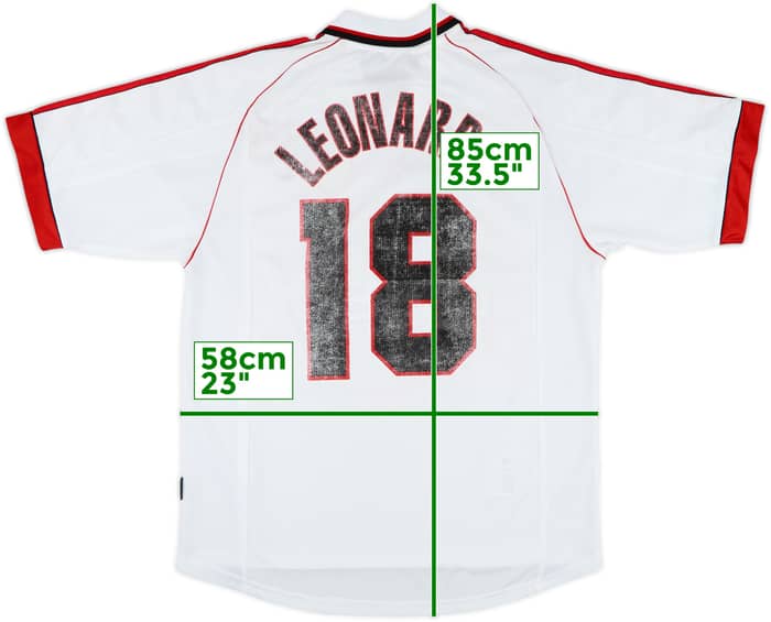 1998-99 AC Milan Away Shirt Leonardo #18 - 5/10 - (XL)