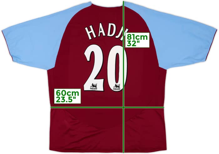 2003-04 Aston Villa Home Shirt Hadji #20 - 8/10 - (XL)