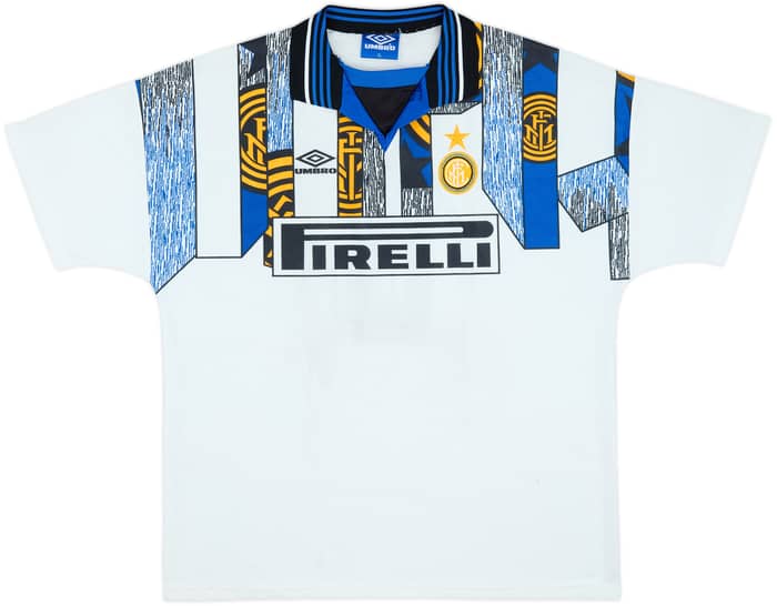 1995-96 Inter Milan Third Shirt Djorkaeff #6 - 6/10 - (XL)