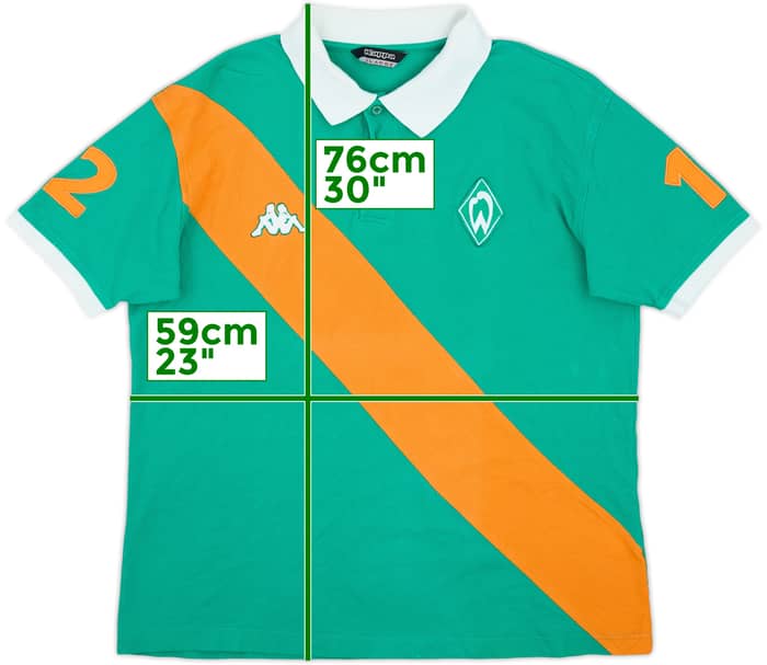 2007-08 Werder Bremen Kappa Polo Shirt #12 - 10/10 - (XL)
