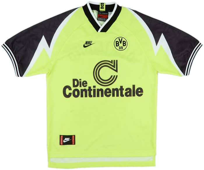 1995-96 Borussia Dortmund Home Shirt Ricken #18 - 8/10 - (S)