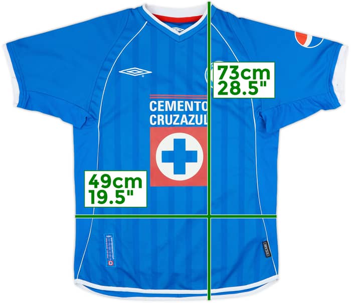 2002-03 Cruz Azul Home Shirt - 9/10 - (M)