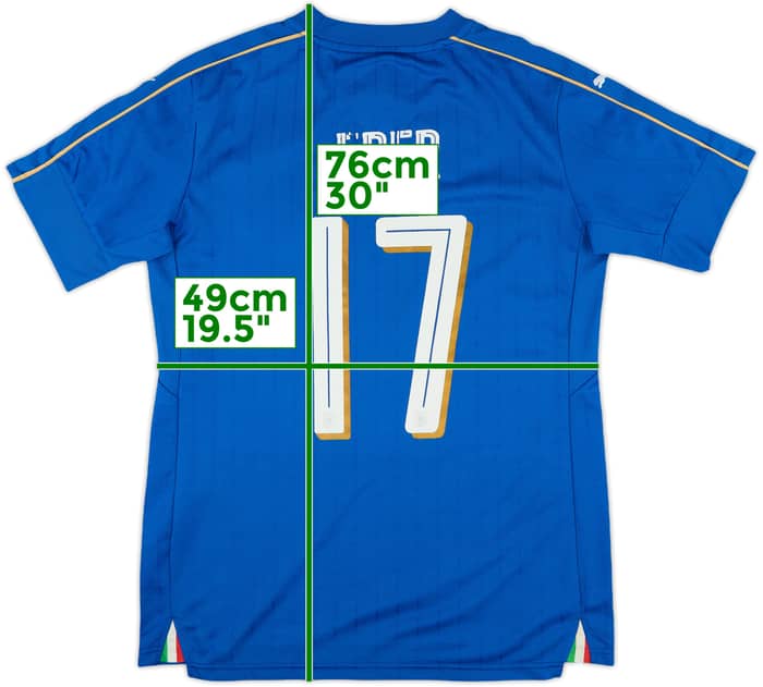 2016-17 Italy Home Shirt Eder #17 - 5/10 - (M)