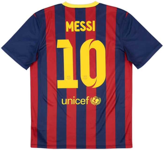 2013-14 Barcelona Basic Home Shirt Messi #10 - 10/10 - (M)