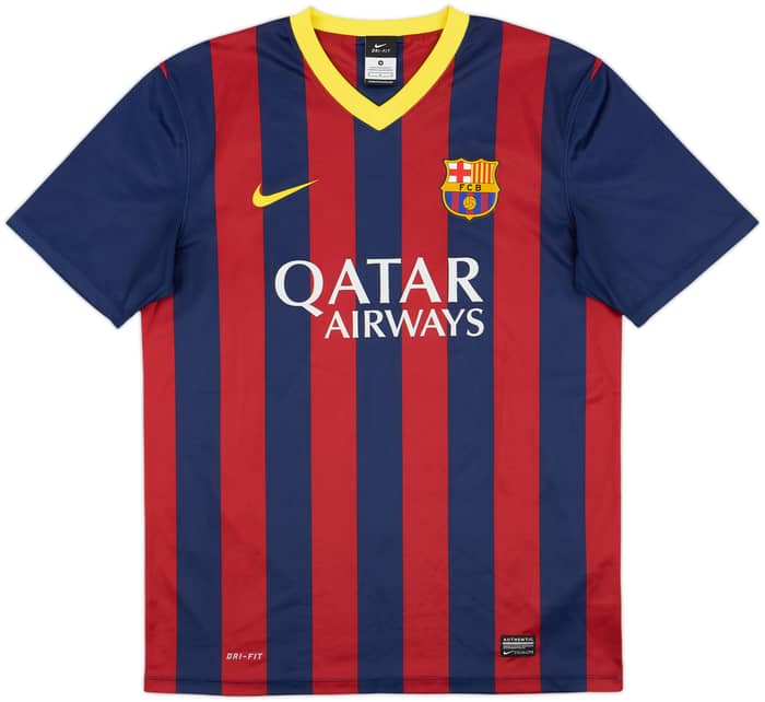 2013-14 Barcelona Basic Home Shirt Messi #10 - 10/10 - (M)
