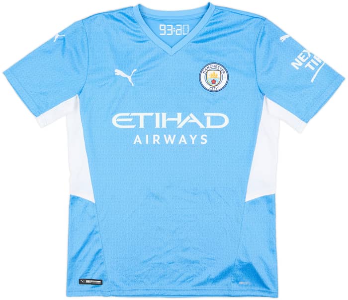 2021-22 Manchester City Home Shirt Grealish #10 - 7/10 - (M)