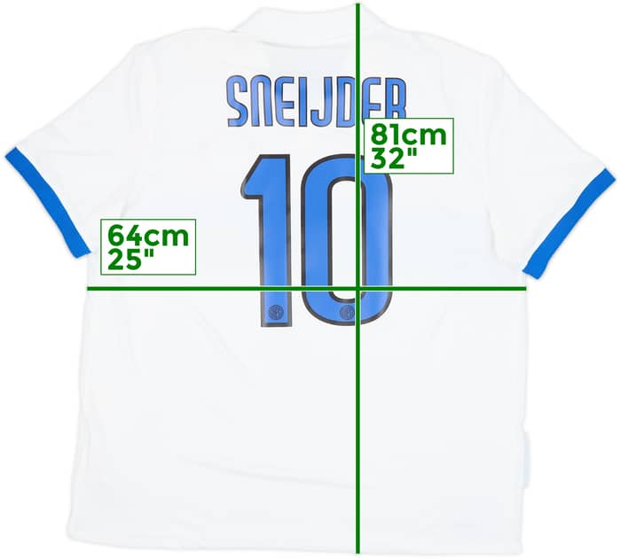 2009-10 Inter Milan Away Shirt Sneijder #10 - 7/10 - (XXL)