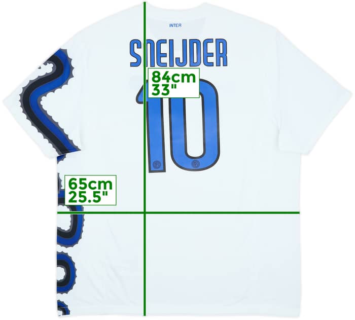 2010-11 Inter Milan Away Shirt Sneijder #10 - 7/10 - (XXL)