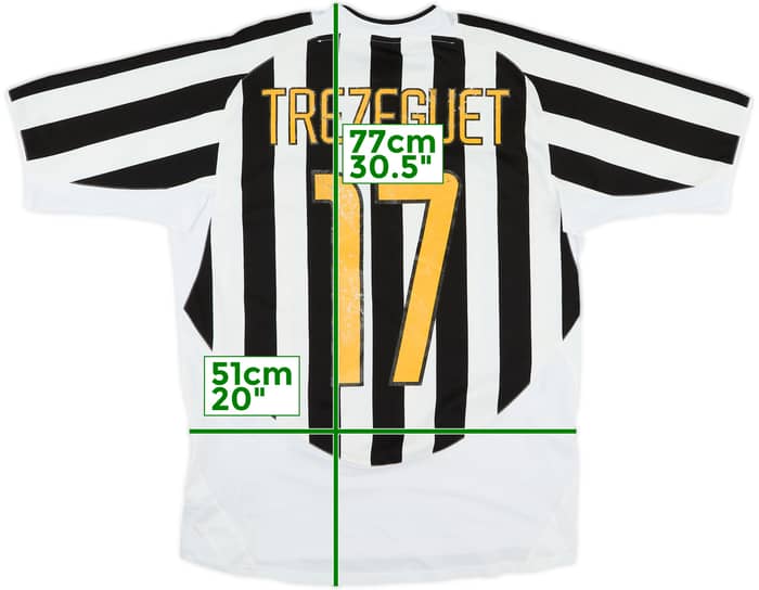2003-04 Juventus Home Shirt Trezeguet #17 - 6/10 - (M)