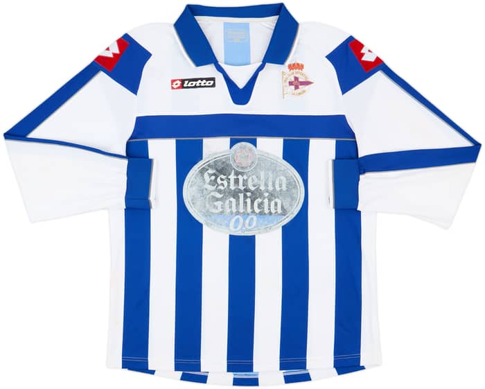 2012-13 Deportivo de La Coruna Home L/S Shirt #6 - 4/10 - (XL)