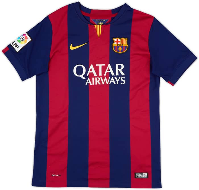 2014-15 Barcelona Home Shirt - 9/10 - (L.Boys)