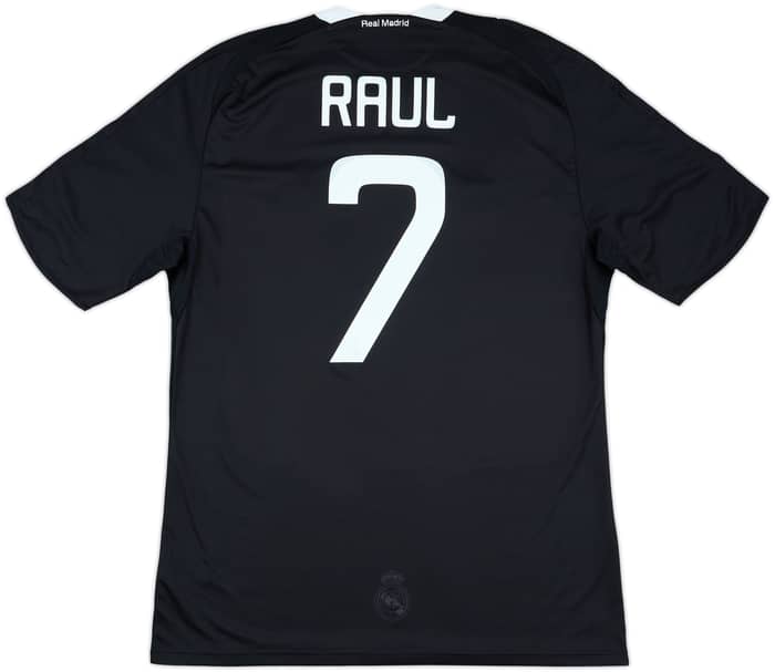 2008-09 Real Madrid CL Third Shirt Raul #7 - 7/10 - (L)