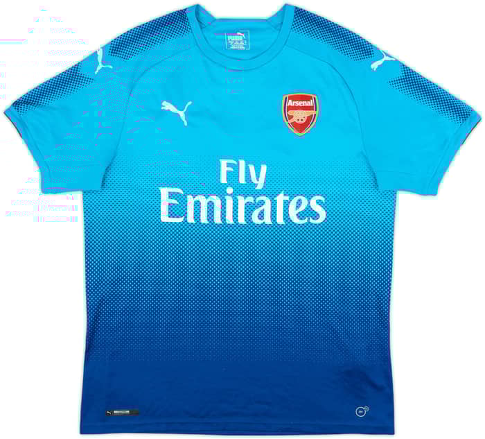 2017-18 Arsenal Away Shirt Aubameyang #14 - 6/10 - (L)