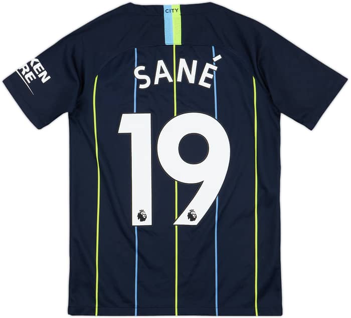 2018-19 Manchester City Away Shirt Sane #19 - 9/10 - (L.Boys)