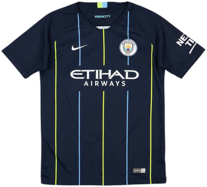 2018-19 Manchester City Away Shirt Sane #19 - 9/10 - (L.Boys)