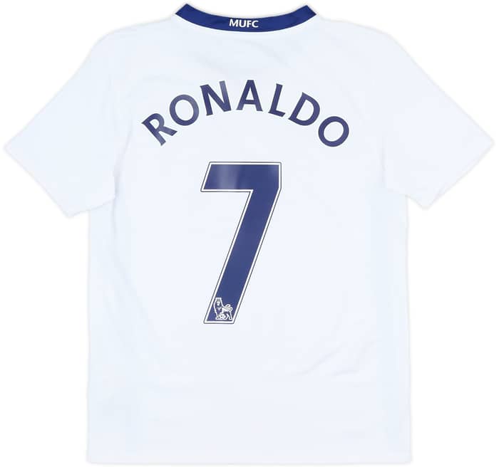2008-10 Manchester United Away Shirt Ronaldo #7 - 10/10 - (L.Boys)