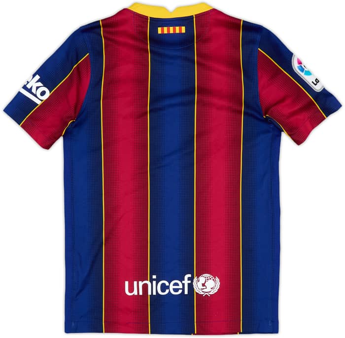 2020-21 Barcelona Home Shirt - 8/10 - (S.Boys)