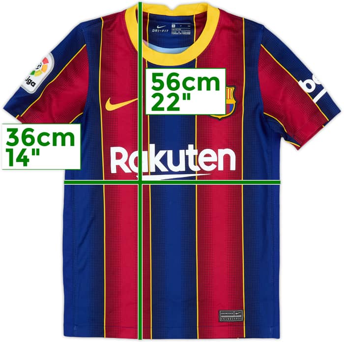 2020-21 Barcelona Home Shirt - 8/10 - (S.Boys)